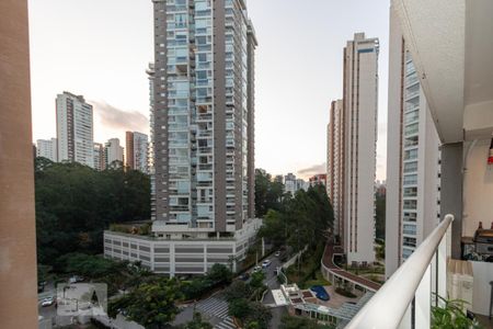 Vista Varanda da Sala de apartamento para alugar com 1 quarto, 39m² em Vila Andrade, São Paulo