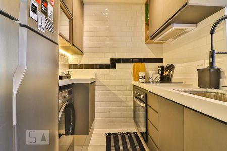 Cozinha de kitnet/studio à venda com 1 quarto, 26m² em Bela Vista, São Paulo