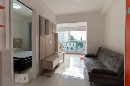 Sala de kitnet/studio para alugar com 1 quarto, 33m² em Brooklin, São Paulo