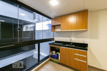 Cozinha de kitnet/studio para alugar com 1 quarto, 26m² em Vila Nova Conceição, São Paulo