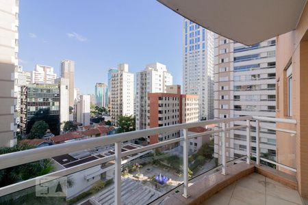 Varanda Sala de apartamento para alugar com 3 quartos, 110m² em Itaim Bibi, São Paulo