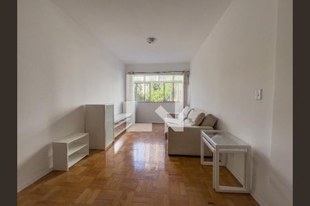 Sala, panorâmica  de apartamento para alugar com 2 quartos, 100m² em Vila Nova Conceição, São Paulo