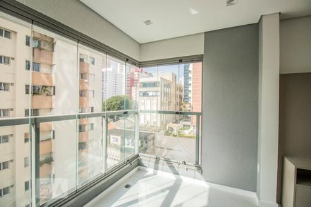 Varanda da Sala de apartamento para alugar com 1 quarto, 53m² em Vila Clementino, São Paulo