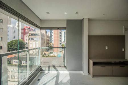 Varanda da Sala de apartamento para alugar com 1 quarto, 53m² em Vila Clementino, São Paulo