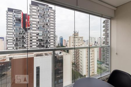 Varanda de kitnet/studio para alugar com 1 quarto, 28m² em Vila Olímpia, São Paulo