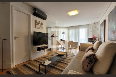 Sala de apartamento para alugar com 1 quarto, 90m² em Jardim, Santo André