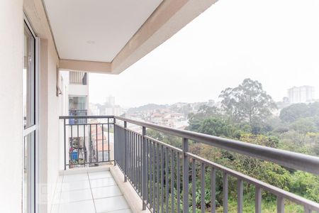 Varanda da Sala de apartamento para alugar com 2 quartos, 54m² em Vila Eldízia, Santo André