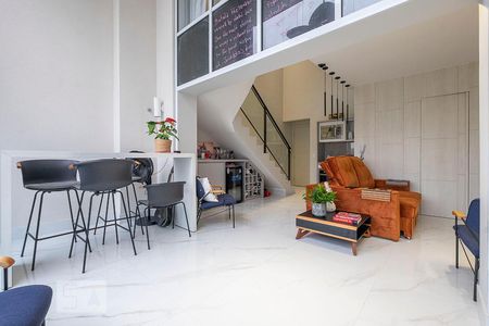Sala de apartamento à venda com 1 quarto, 60m² em Pinheiros, São Paulo