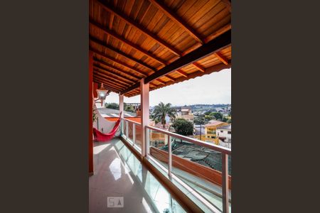 Varanda da Sala de casa à venda com 4 quartos, 222m² em Vila Vitória, Santo André