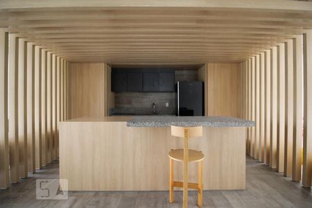 Studio para alugar com 40m², 1 quarto e 1 vaga Studio para alugar com 40m², 1 quarto e 1 vagaÁrea comum - Salão de festas