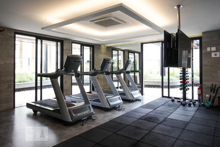 Studio para alugar com 40m², 1 quarto e 1 vaga Studio para alugar com 40m², 1 quarto e 1 vagaÁrea comum - Academia