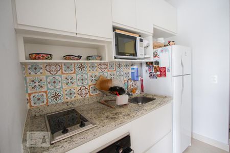 Cozinha de kitnet/studio para alugar com 1 quarto, 35m² em Santo Amaro, São Paulo