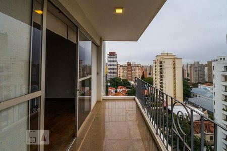 Varanda da Sala de apartamento à venda com 5 quartos, 280m² em Cambuí, Campinas
