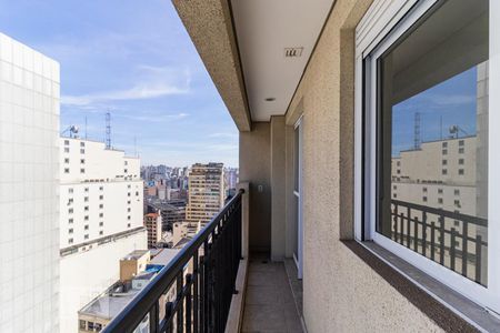 Varanda de apartamento à venda com 1 quarto, 36m² em Centro, São Paulo