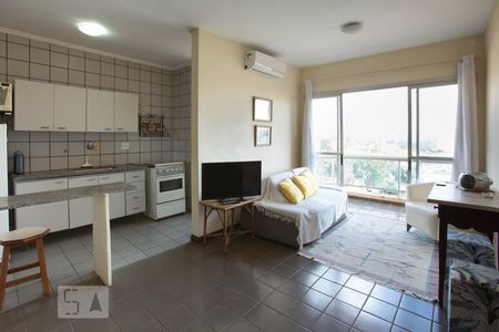 Sala de apartamento para alugar com 1 quarto, 45m² em Jardim Sumare, Ribeirão Preto