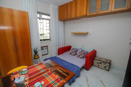 Sala - Quarto de kitnet/studio à venda com 1 quarto, 27m² em Glória, Rio de Janeiro