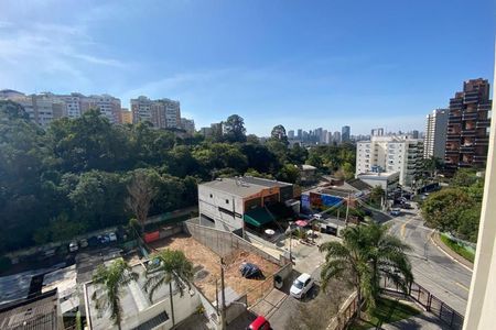 Vista da Varanda de kitnet/studio à venda com 1 quarto, 63m² em Paraíso do Morumbi, São Paulo