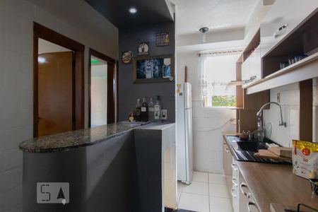 Cozinha de apartamento à venda com 2 quartos, 43m² em São João Batista, São Leopoldo