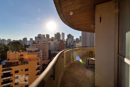 Varanda da Sala de apartamento para alugar com 4 quartos, 219m² em Jardim Ampliação, São Paulo