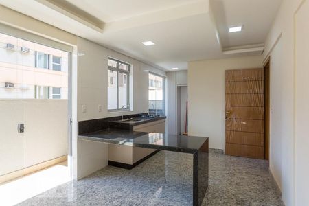 Sala/Cozinha de apartamento para alugar com 1 quarto, 35m² em Funcionários, Belo Horizonte