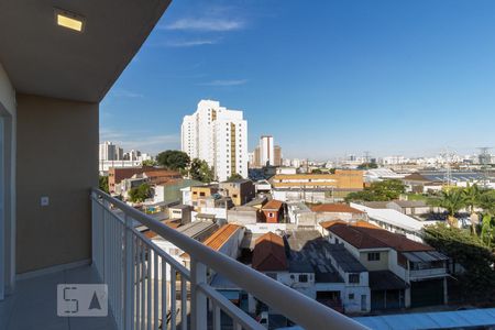 Varanda da Sala e da Suíte de apartamento à venda com 1 quarto, 28m² em Vila Palmeiras, São Paulo