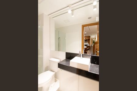 Banheiro de kitnet/studio para alugar com 1 quarto, 38m² em Centro, Guarulhos