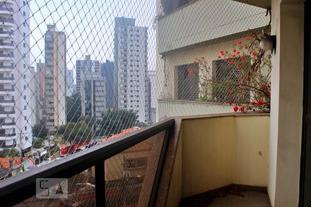 Varanda da Sala de apartamento à venda com 4 quartos, 276m² em Vila Bastos, Santo André