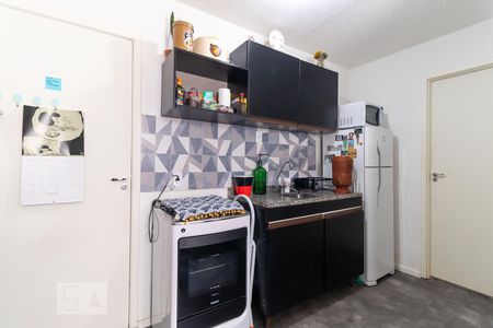 Cozinha de kitnet/studio para alugar com 1 quarto, 26m² em Bela Vista, São Paulo