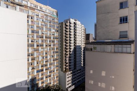 Sala - vista de kitnet/studio para alugar com 1 quarto, 26m² em Bela Vista, São Paulo