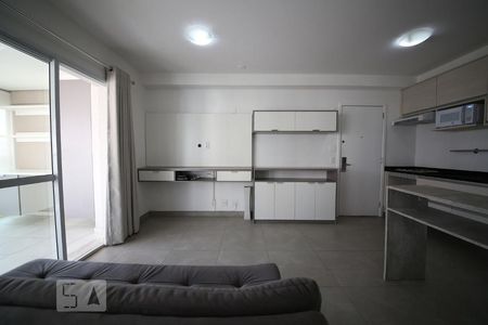 Sala de apartamento para alugar com 1 quarto, 44m² em Brooklin, São Paulo