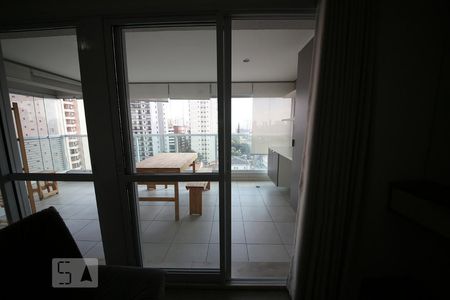 Sala - Varanda de apartamento para alugar com 1 quarto, 44m² em Brooklin, São Paulo