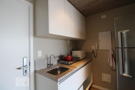 Cozinha de kitnet/studio para alugar com 1 quarto, 43m² em Brooklin Paulista, São Paulo