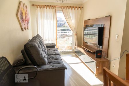 Sala de apartamento à venda com 2 quartos, 59m² em Vila Valparaíso, Santo André