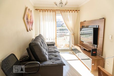 Sala de apartamento à venda com 2 quartos, 59m² em Vila Valparaíso, Santo André