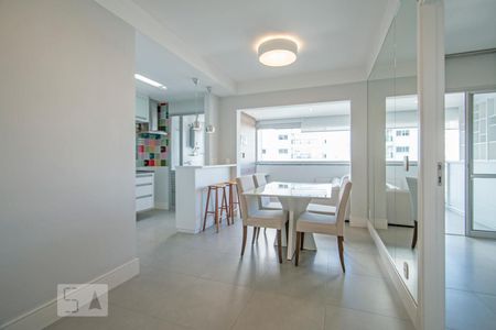 Sala e Cozinha de apartamento para alugar com 1 quarto, 49m² em Campo Belo, São Paulo