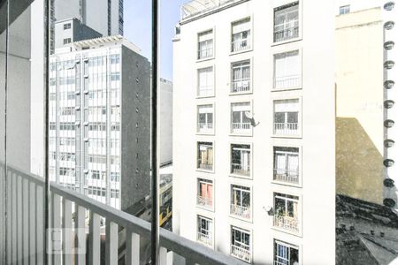 Studio - Varanda - Vista de kitnet/studio à venda com 1 quarto, 34m² em Santa Efigênia, São Paulo