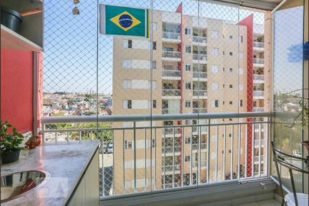 Varanda da Sala de apartamento à venda com 3 quartos, 70m² em Vila Nova Alba, São Paulo