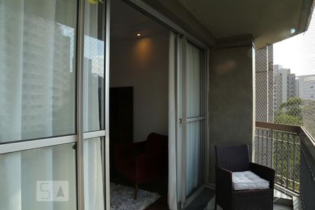 Varanda da Sala de apartamento à venda com 3 quartos, 150m² em Vila Andrade, São Paulo