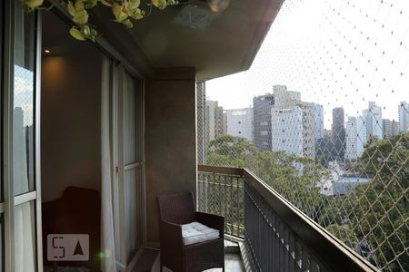 Varanda da Sala de apartamento à venda com 3 quartos, 160m² em Vila Andrade, São Paulo