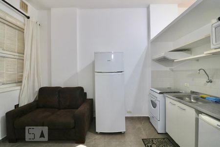 Sala/Cozinha de apartamento à venda com 1 quarto, 34m² em República, São Paulo