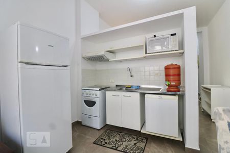 Cozinha de apartamento à venda com 1 quarto, 34m² em República, São Paulo