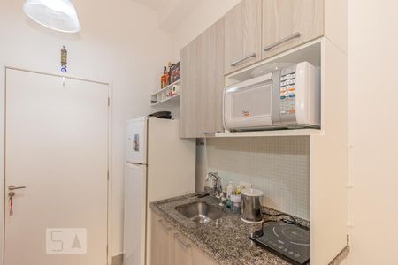 Cozinha de kitnet/studio à venda com 1 quarto, 43m² em Santo Amaro, São Paulo