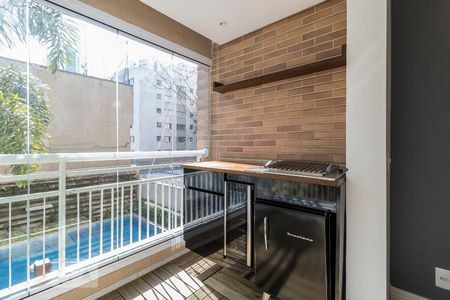 Varanda Gourmet de apartamento à venda com 2 quartos, 52m² em Jardim Prudência, São Paulo