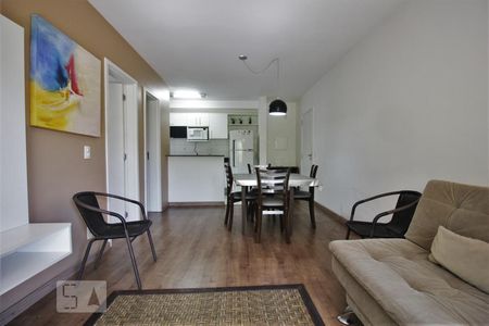 Sala de apartamento à venda com 1 quarto, 59m² em Jardim Leonor, São Paulo