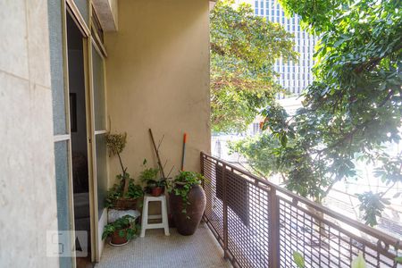 Varanda da Sala 1 de apartamento à venda com 4 quartos, 160m² em Santo Agostinho, Belo Horizonte