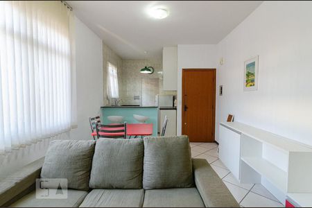 Sala de apartamento à venda com 1 quarto, 40m² em Paquetá, Belo Horizonte