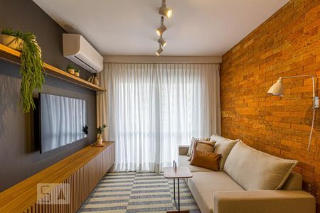 Sala de apartamento para alugar com 1 quarto, 52m² em Petrópolis, Porto Alegre