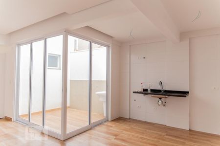 Cozinha de apartamento à venda com 1 quarto, 55m² em Jardim, Santo André