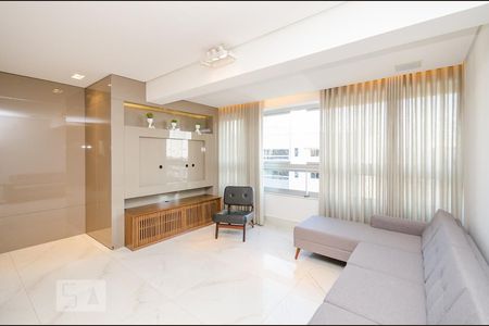 Sala de apartamento para alugar com 2 quartos, 90m² em Vila da Serra, Nova Lima