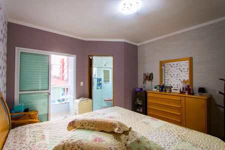 Quarto 1 - Suíte de casa de condomínio à venda com 3 quartos, 250m² em Vila Dora, Santo André